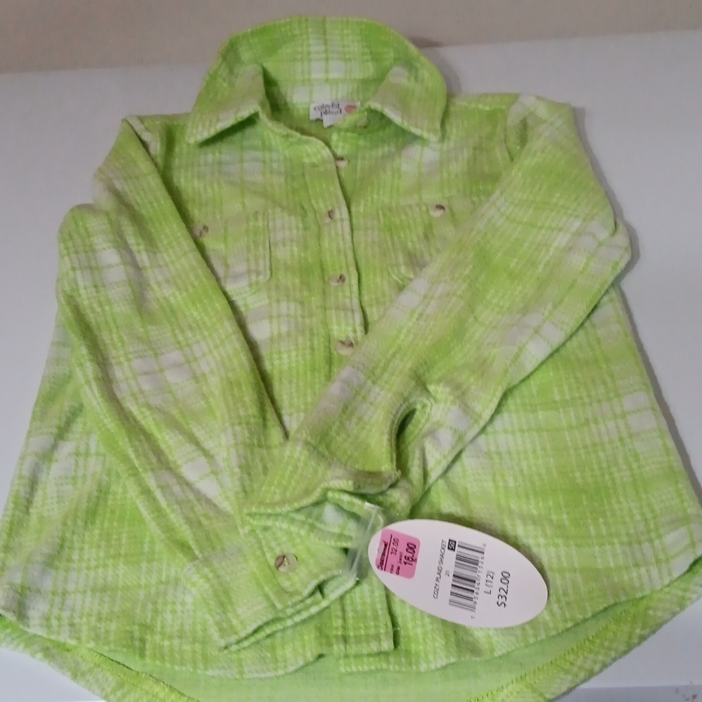 Colorful planet teen flannel